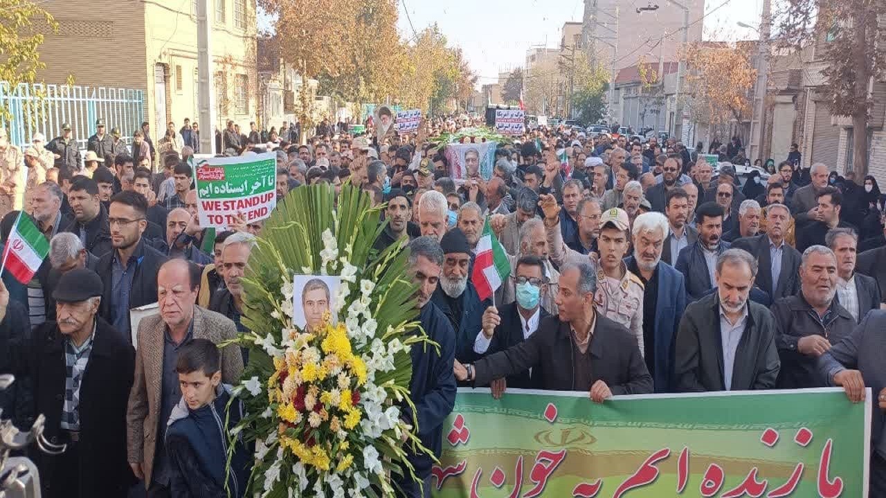 تشییع باشکوه پیکر شهید امنیت مهدی اثنی عشری در ارومیه