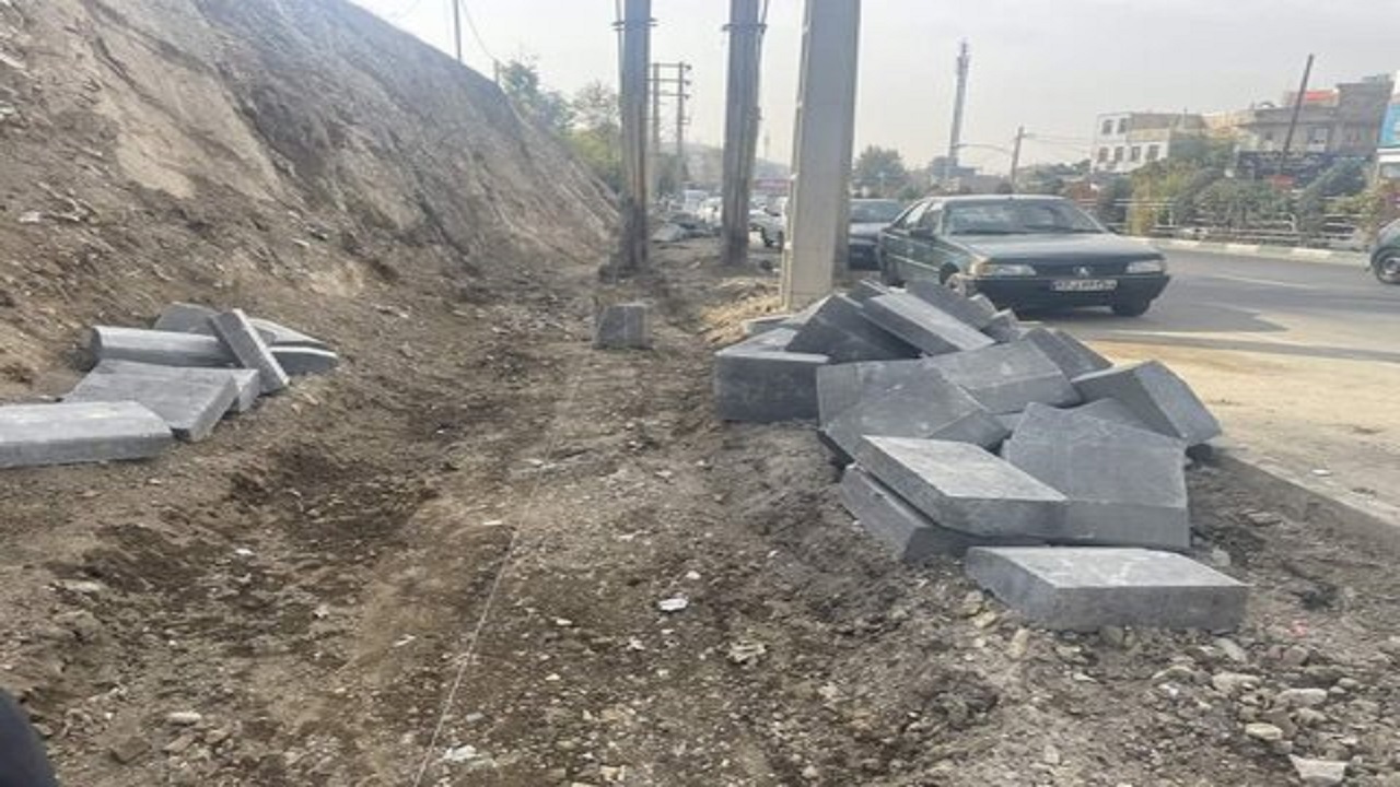 آغاز عملیات اجرایی فاز دوم پیاده راه‌سازی بلوار خط ۴ حصار