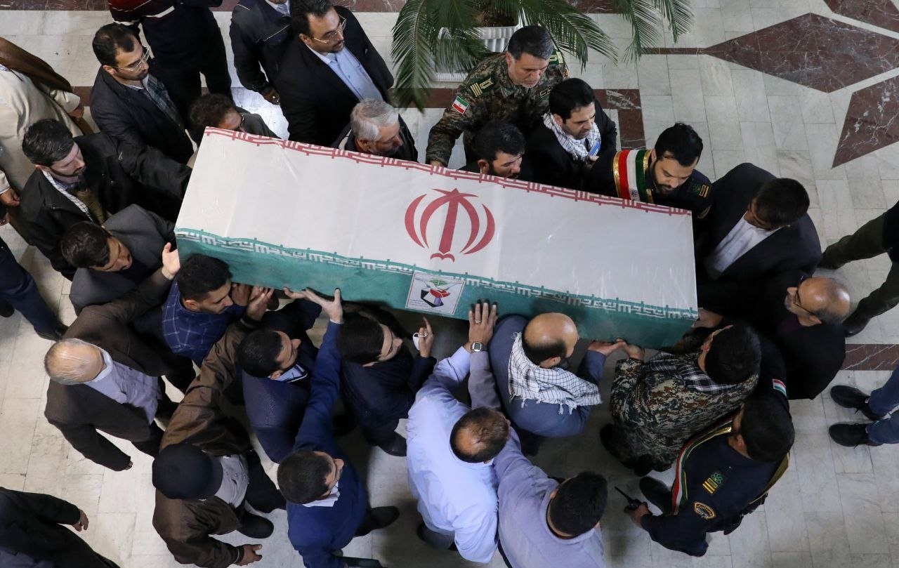 وداع با پیکر شهید حافظ امنیت در شهرداری مشهد