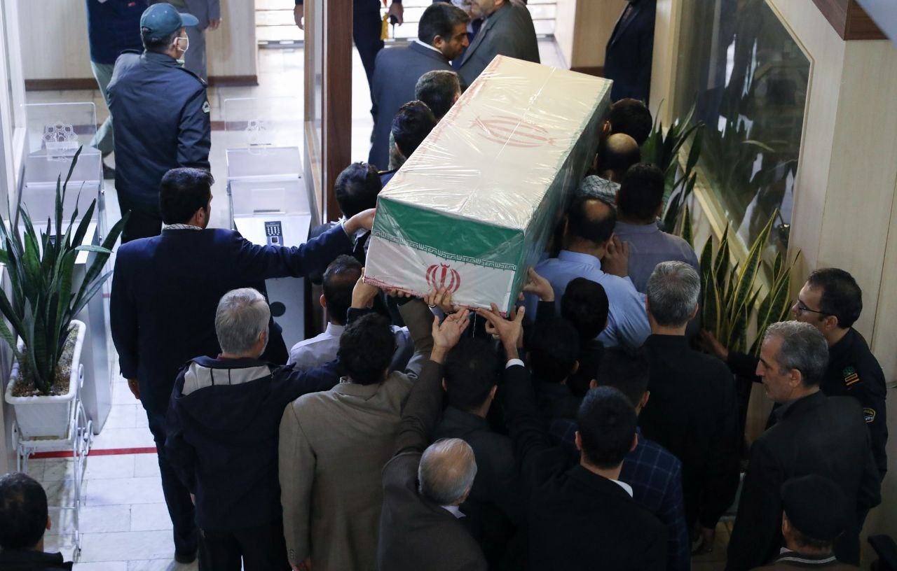 وداع با پیکر شهید حافظ امنیت در شهرداری مشهد