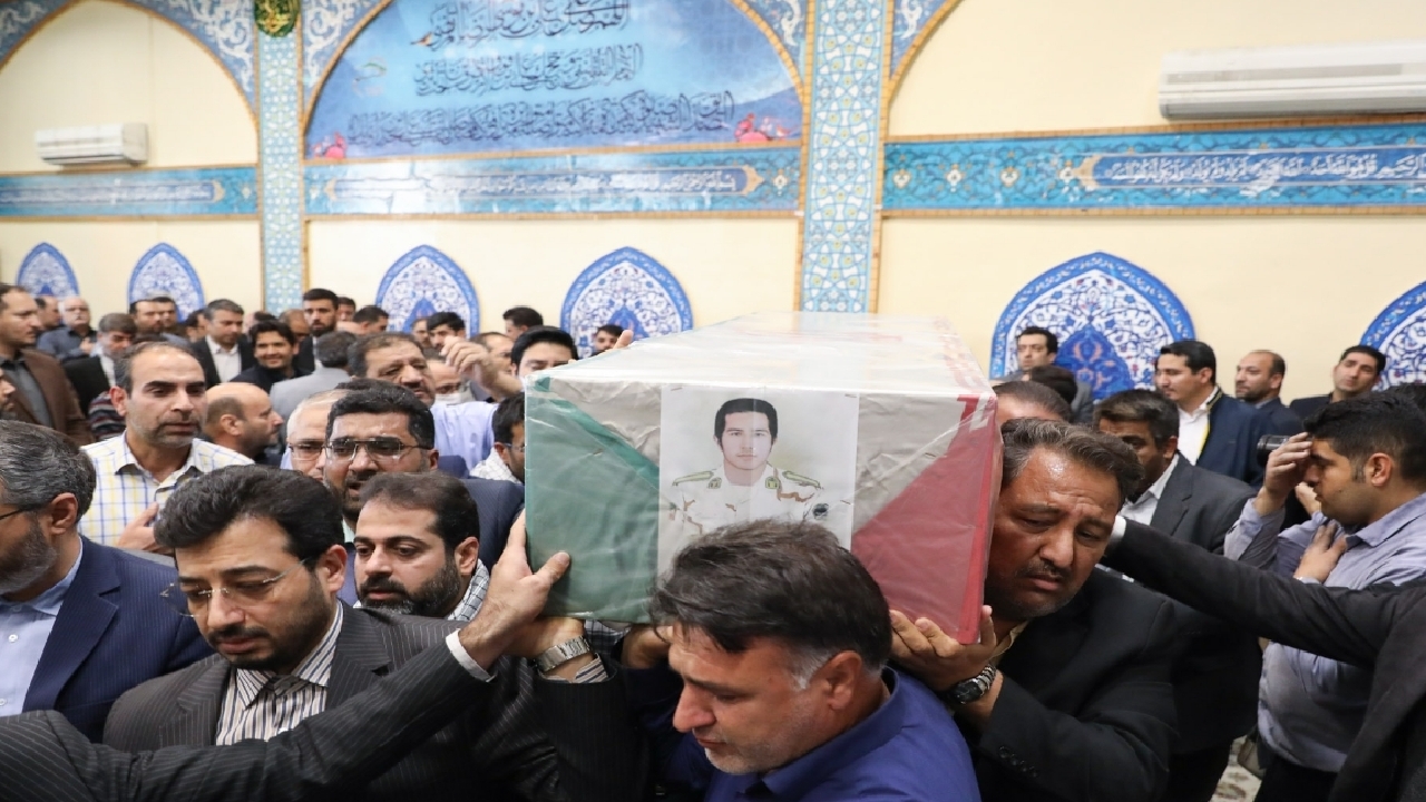 وداع با پیکر شهید حافظ امنیت در شهرداری مشهد