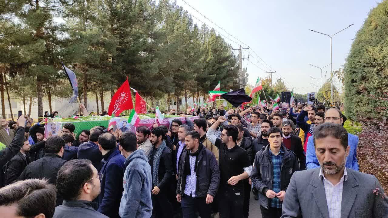 برگزاری مراسم تشییع شهدای امنیت در مشهد مقدس + تصاویر