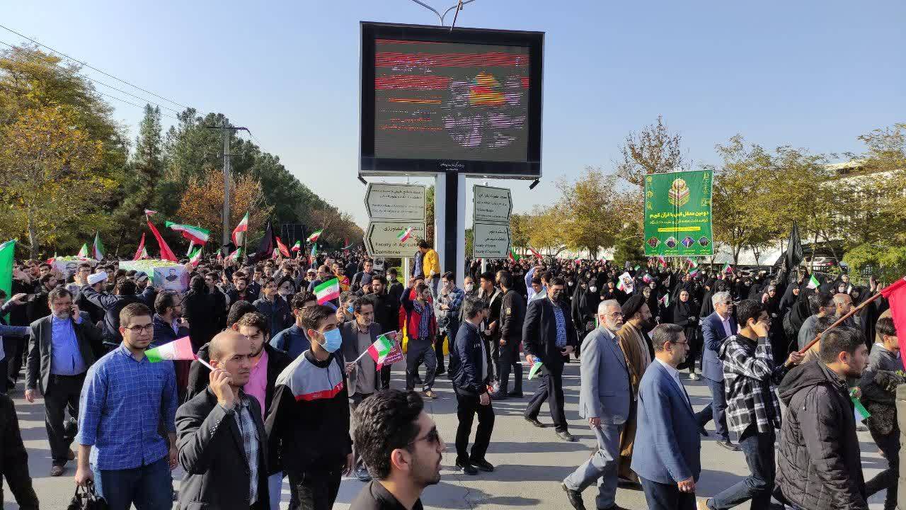 برگزاری مراسم تشییع شهدای امنیت در مشهد مقدس + تصاویر