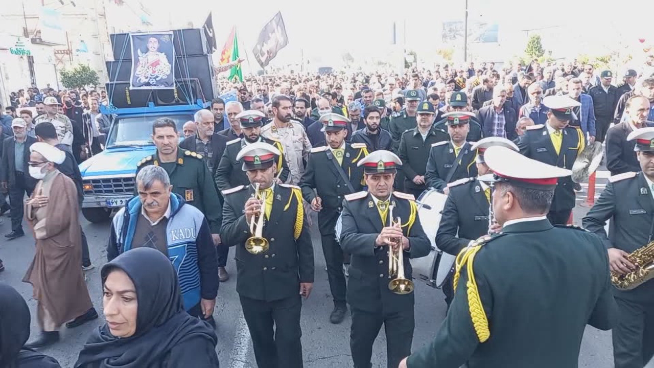 تشییع پیکر شهید مدافع وطن در مازندران