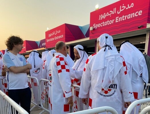 هوادارن کرواسی با پوشش جالب