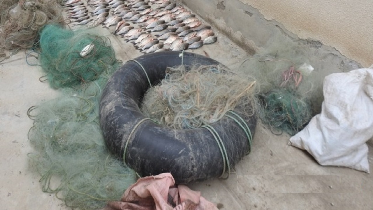 دستگیری صیادان غیرمجاز در شهرستان پارس آباد