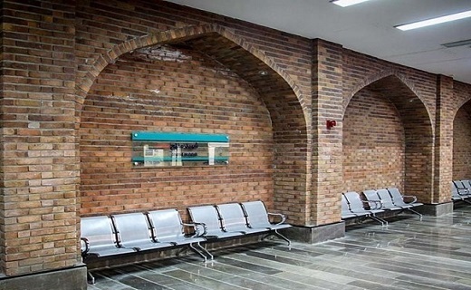 معماری ایرانی در ایستگاه متروی اصفهان