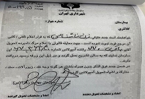 پیام لحظه آخری نیکا شاکرمی به مادرش: تقصیر هیچکس نبود! + اسناد