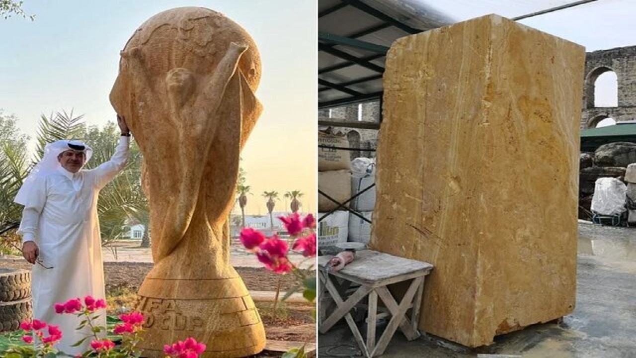 ساخت کاپ جام جهانی به وزن ۴ تن + فیلم