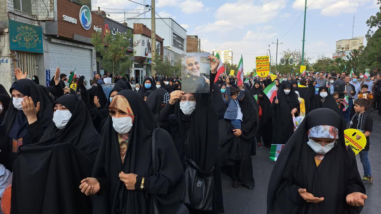 راهپیمایی گسترده مردم استان مرکزی در محکومیت جنایت تروریستی حرم شاهچراغ + فیلم و عکس