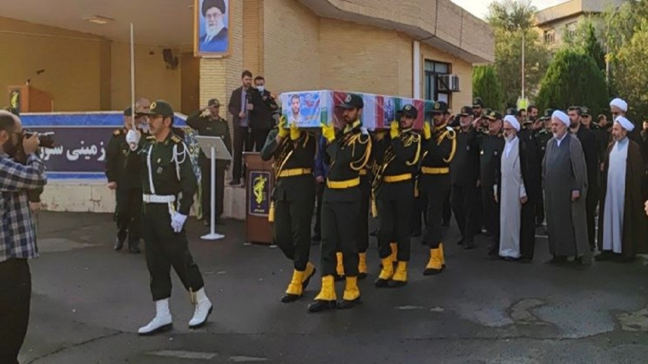 مراسم تشییع پیکر سرهنگ دوم پاسدار شهید امیر کمندی برگزار شد