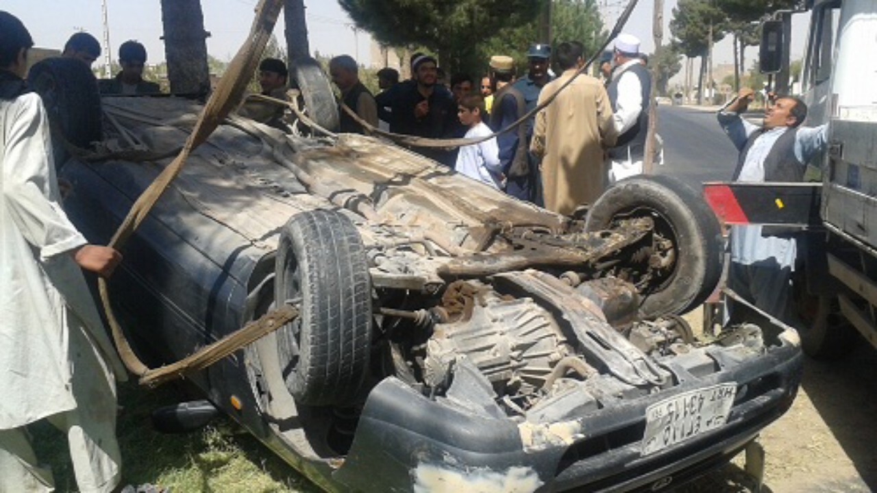 ۱۷۰۰ تن در حوادث ترافیکی افغانستان کشته و زخمی شده است