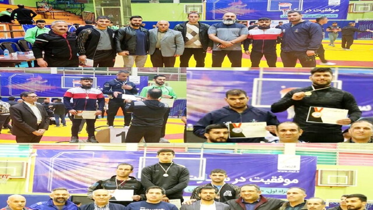 کسب ٣ عنوان نائب قهرمانی کشوری کشتی گیران ناشنوای آذربایجان غربی