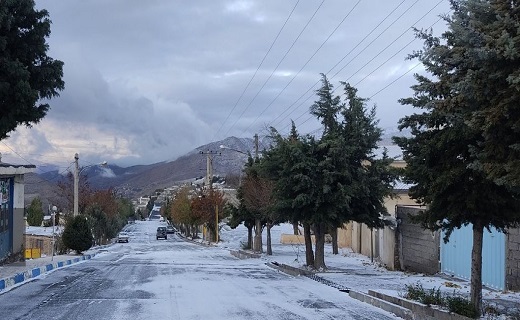 تصاویر برف پاییزی در مناطق کوهستانی گیلان