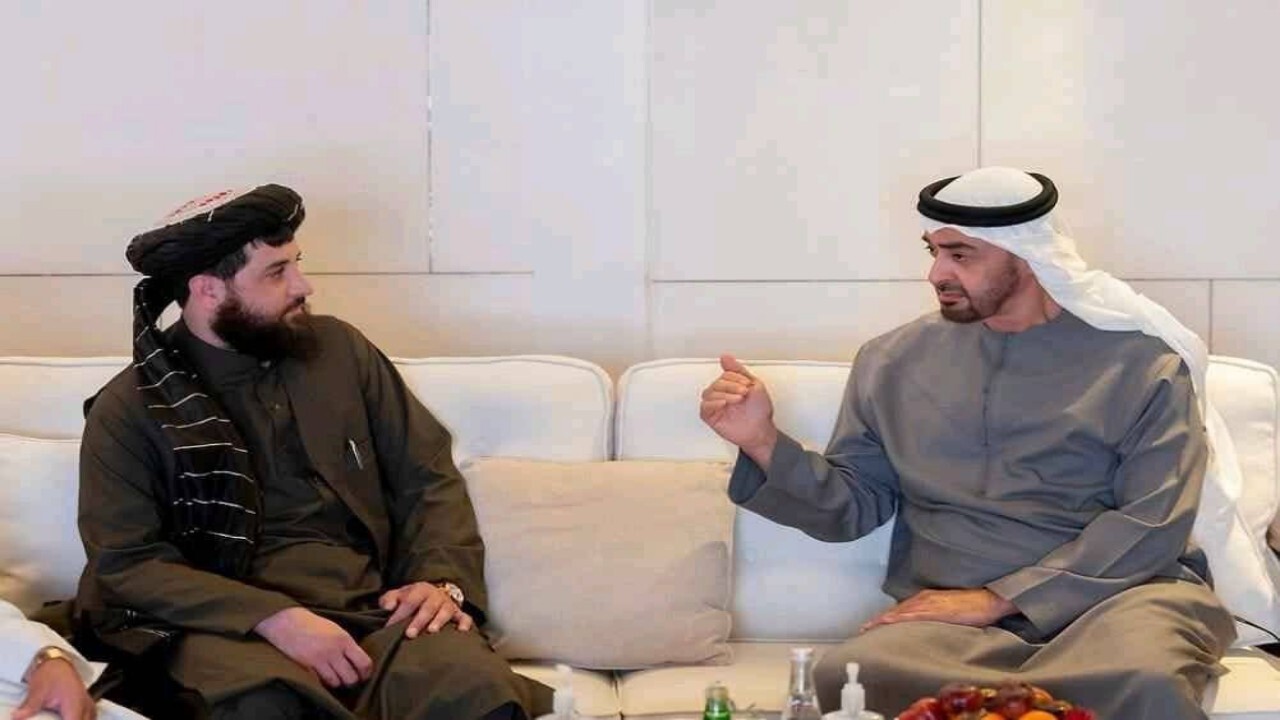 وزیر دفاع طالبان با رئیس دولت امارات دیدار کرد