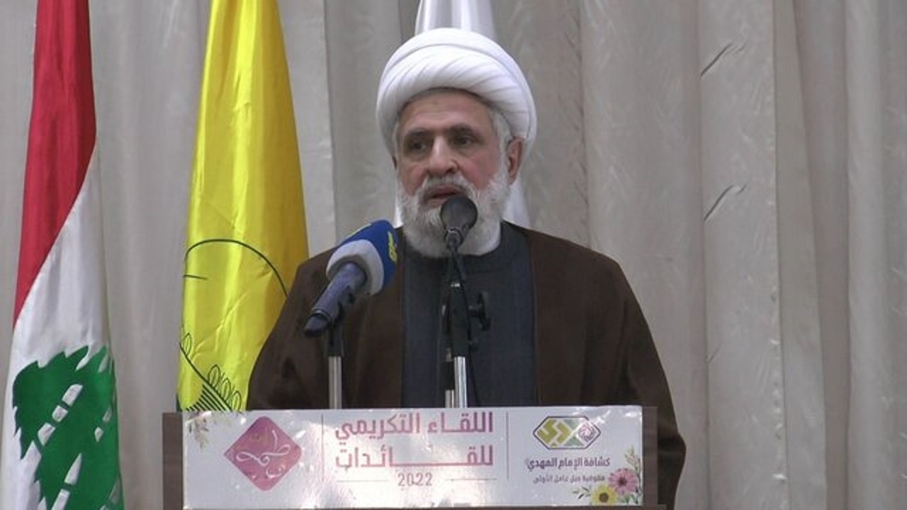 شیخ نعیم قاسم: آمریکا به دنبال ایجاد هرج و مرج در لبنان است
