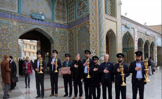 حرم حضرت معصومه(س) سیاهپوش شهادت یاس نبوی +تصاویر