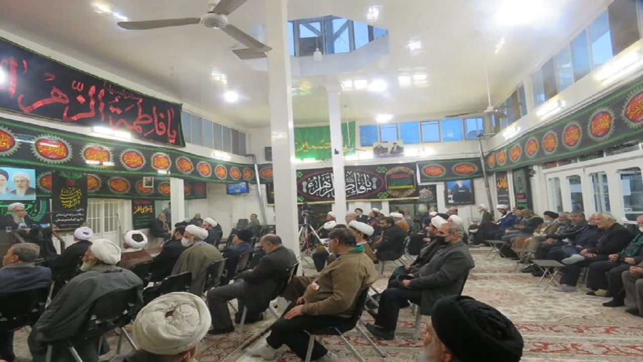 مراسم عزاداری ایام فاطمیه در حسینیه دفتر آیت‌الله فاضل لنکرانی