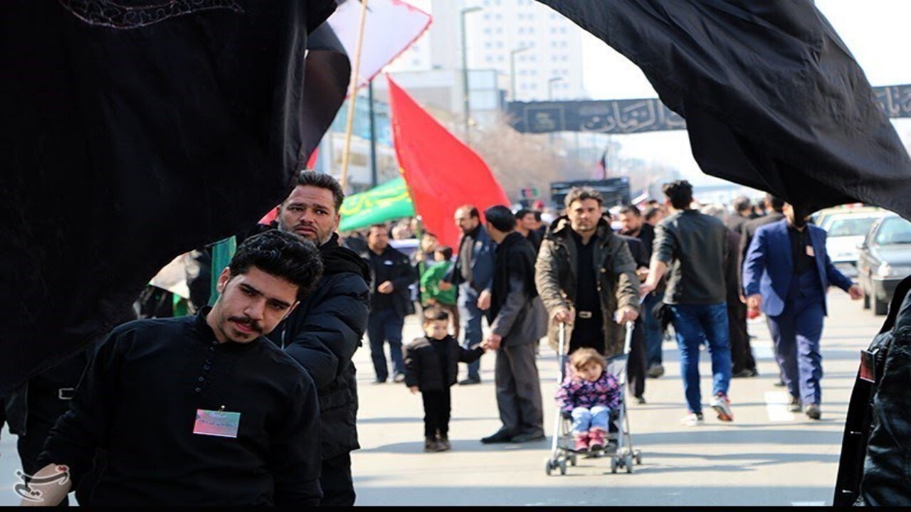 اتباع افغانستانی در حسینیه همدانی ها به عزاداری پرداختند + فیلم