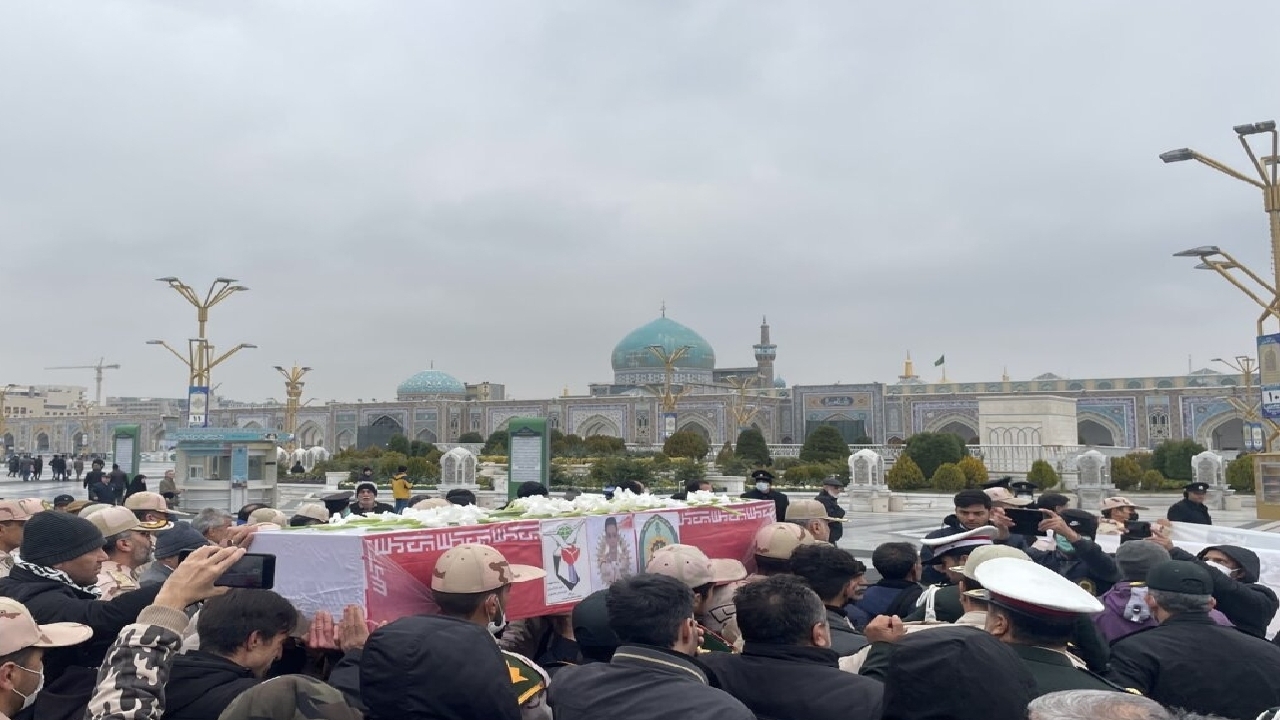 پیکر شهید مرزبانی در مشهد تشییع شد