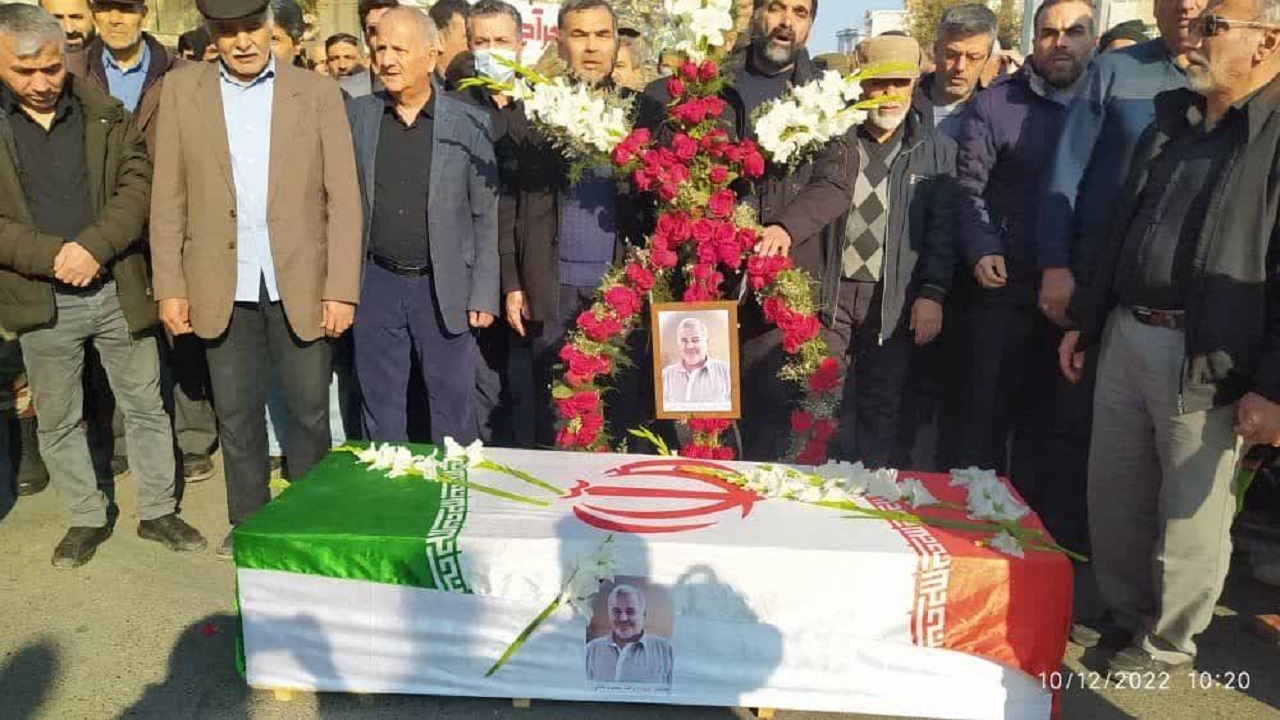 تشییع پیکر جانباز شهید رضا محمدخانی در گنبدکاووس + تصاویر