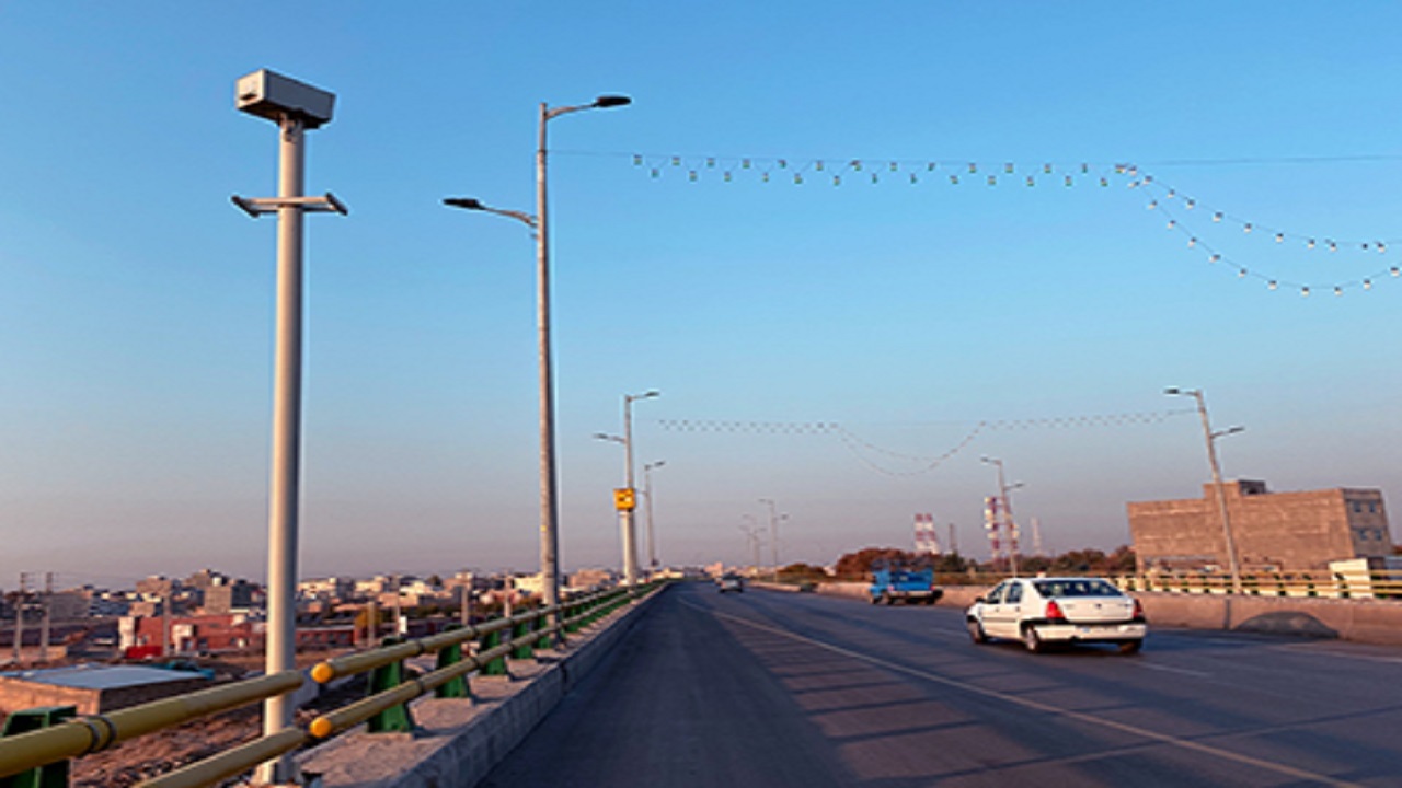 راه اندازی ۷ دستگاه دوربین کنترل سرعت در پل امام رضا (ع)