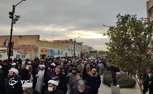 تشییع پیکر طلبه شهید مختارزاده در قم+تصاویر