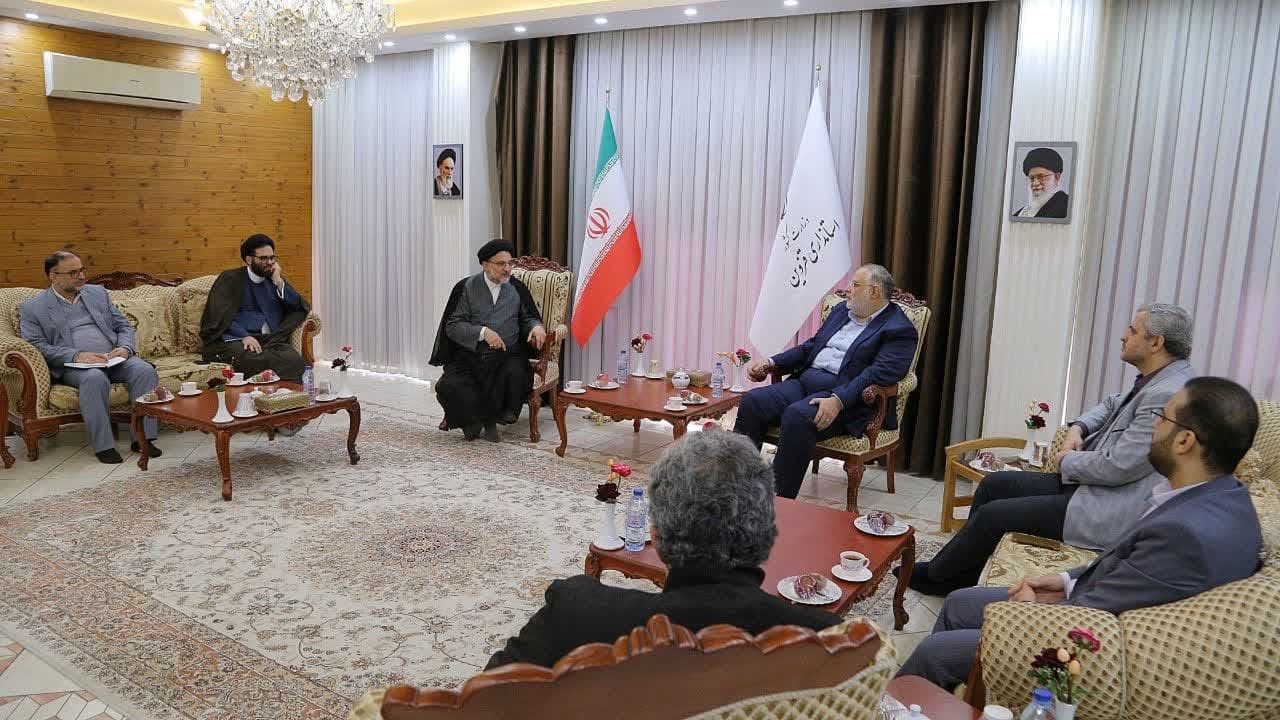 دیدار رئیس سازمان اوقاف و امور خیریه کشور با استاندار قزوین