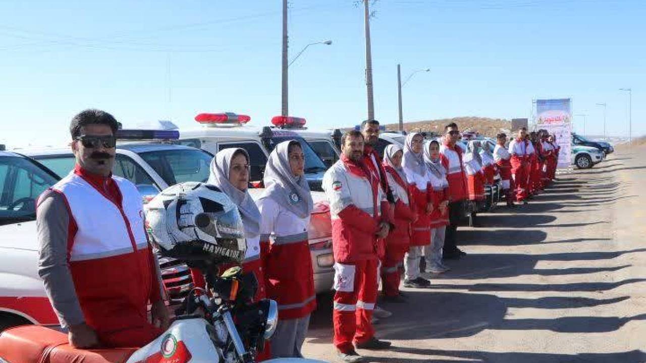 پوشش ۶۸ درصد حوادث جاده‌ای باتلاش هلال احمر کرمان