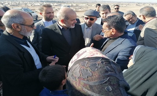 بازدید وزیر کشور از روستای حاجی آباد بیرجند + تصاویر