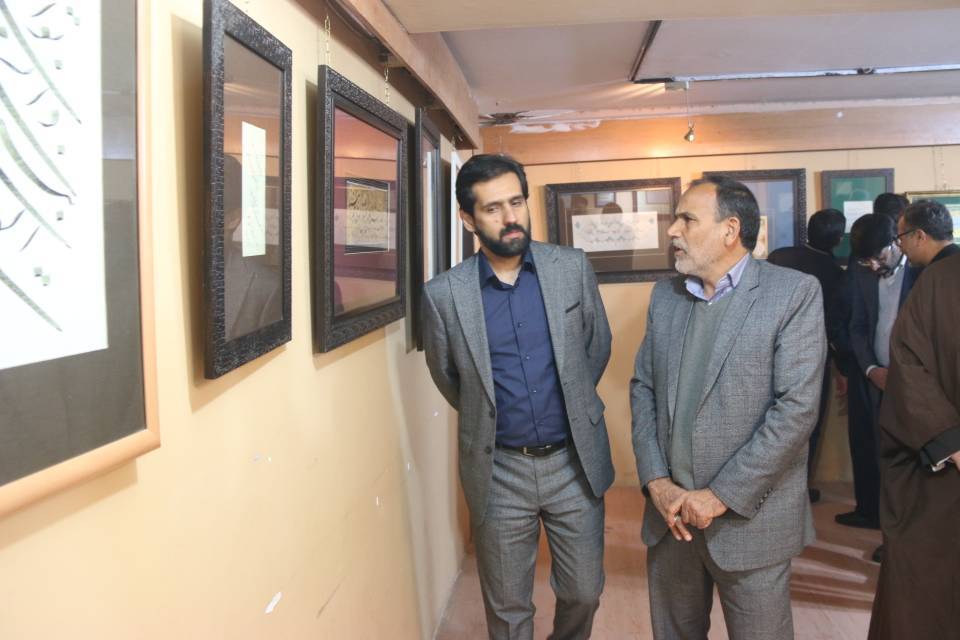 گشایش نمایشگاه آثار خوشنویسی در رفسنجان