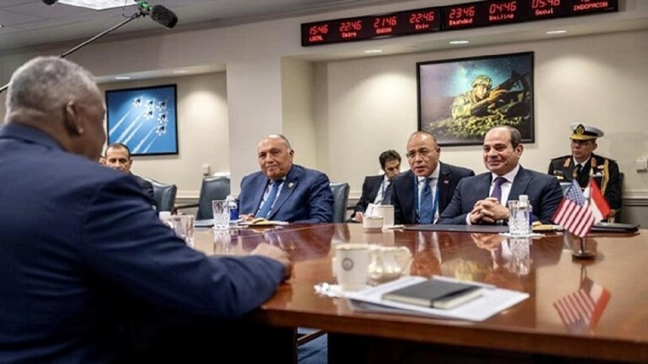 دیدار السیسی با وزیر دفاع آمریکا با محوریت ایران