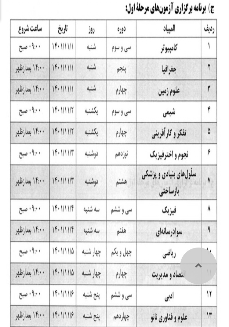 المپیادهای علمی دانش&zwnj;آموزی