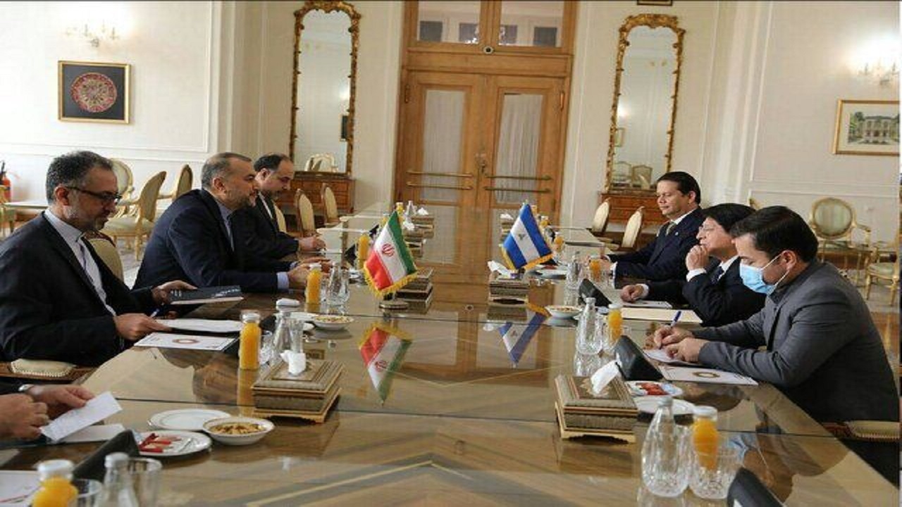 دیدار امیرعبداللهیان با وزیر خارجه نیکاراگوآ