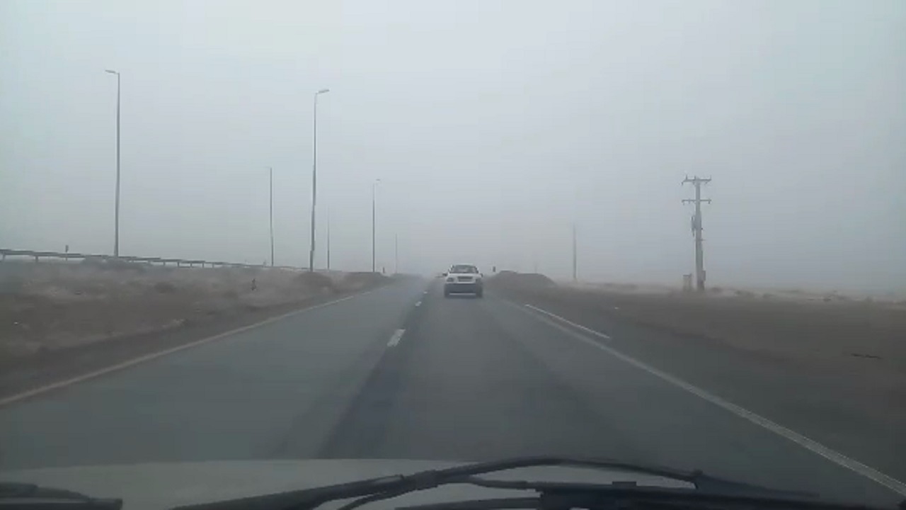 مه گرفتگی در چند محور استان مرکزی