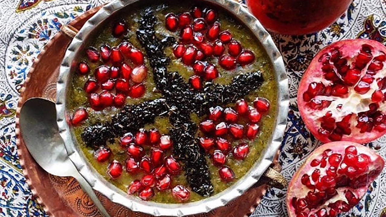 نحوه تهیه آش انار برای شب یلدا + فیلم