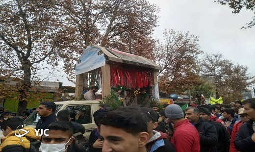 استقبال از پیکر مطهر ۲ شهید گمنام در بندرترکمن و کلاله