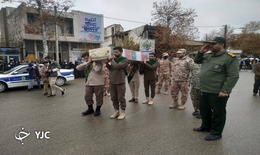استقبال از پیکر مطهر ۲ شهید گمنام در بندرترکمن و کلاله