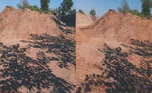 کشف ۱۰۰۰ تن شن و ماسه بدون مجوز در سنگر رشت