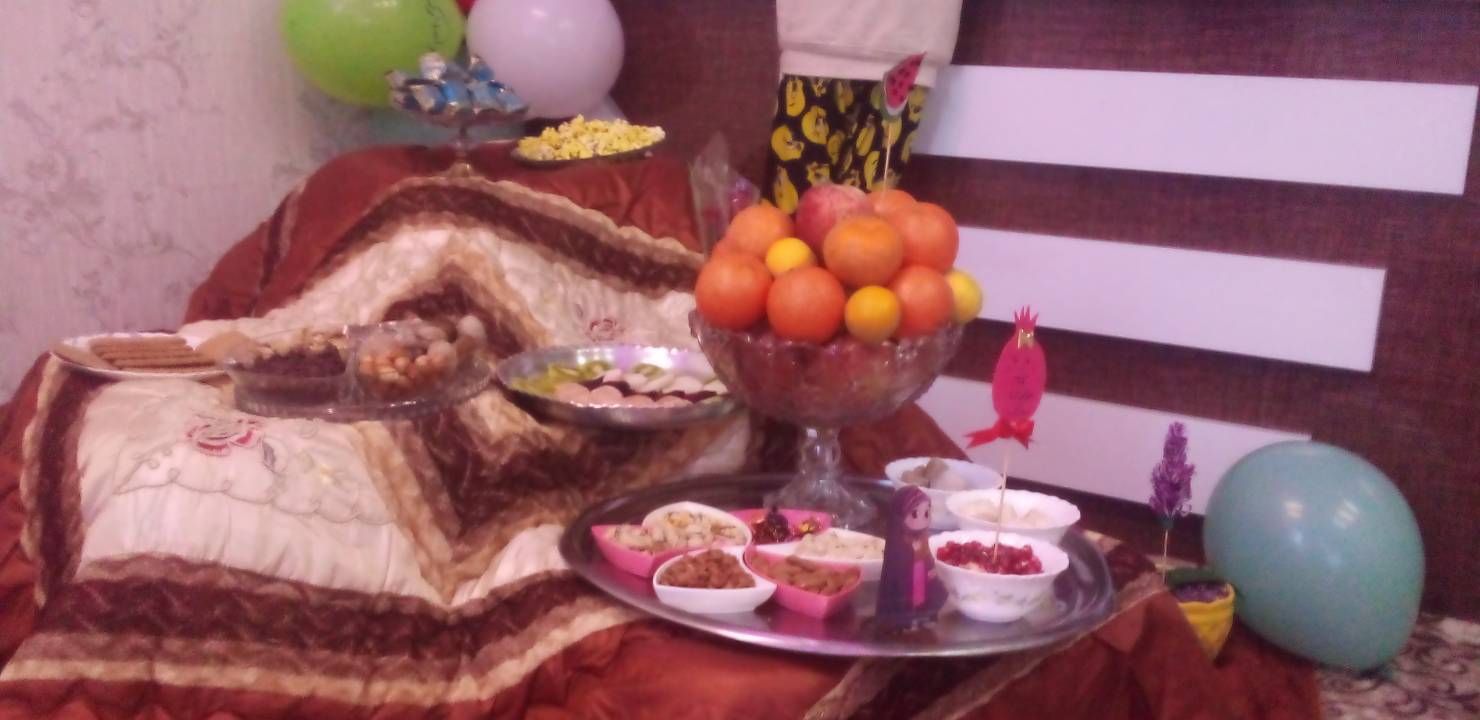 مراسم یلدا در روستای جغدان شهروندان با به اشتراک گذاری تصاویر یلدایی ما را مهمان خانه هایشان کردند