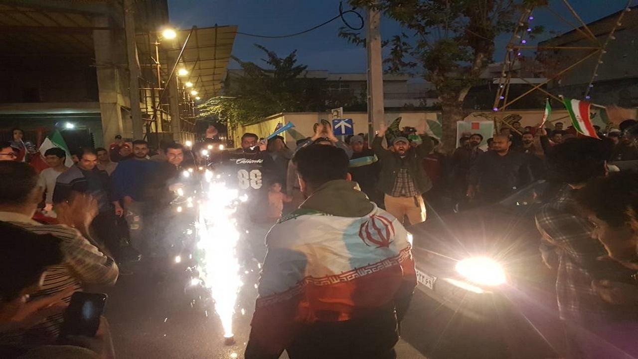 شادی مردم گلستان بعد از برد شیرین ایران + تصاویر