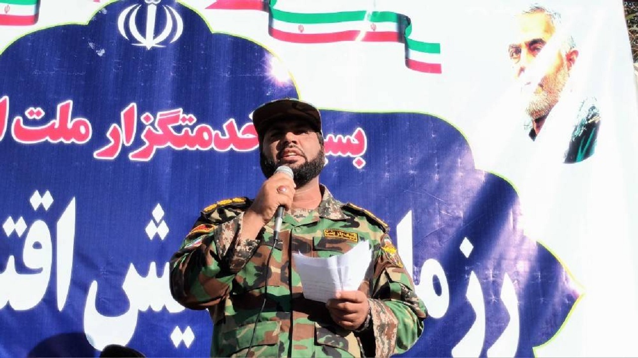  گردهمایی بزرگ بسیجیان فهرج برگزار شد