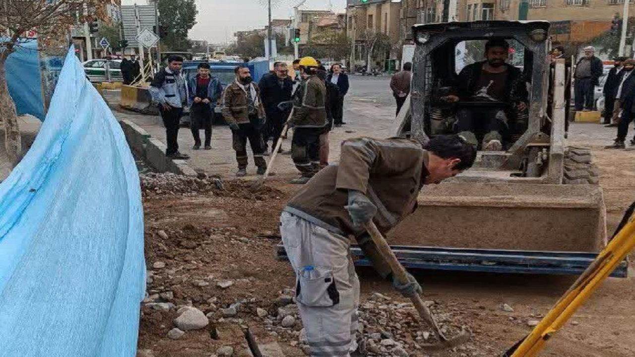توضیحات سازمان قطارشهری قم درباره حادثه ریزش کارگاه مترو