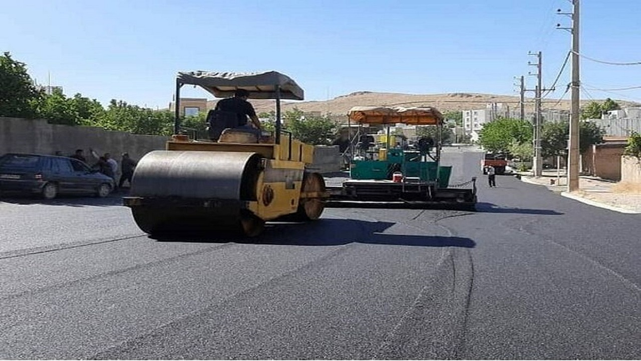 آسفالت ۸۰ کیلومتر از راه‌های روستایی قزوین