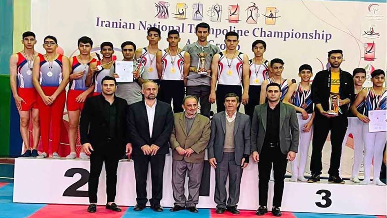 کسب مدال ژیمناستیک کاران کیش در مسابقات ترامپولین قهرمانی کشور