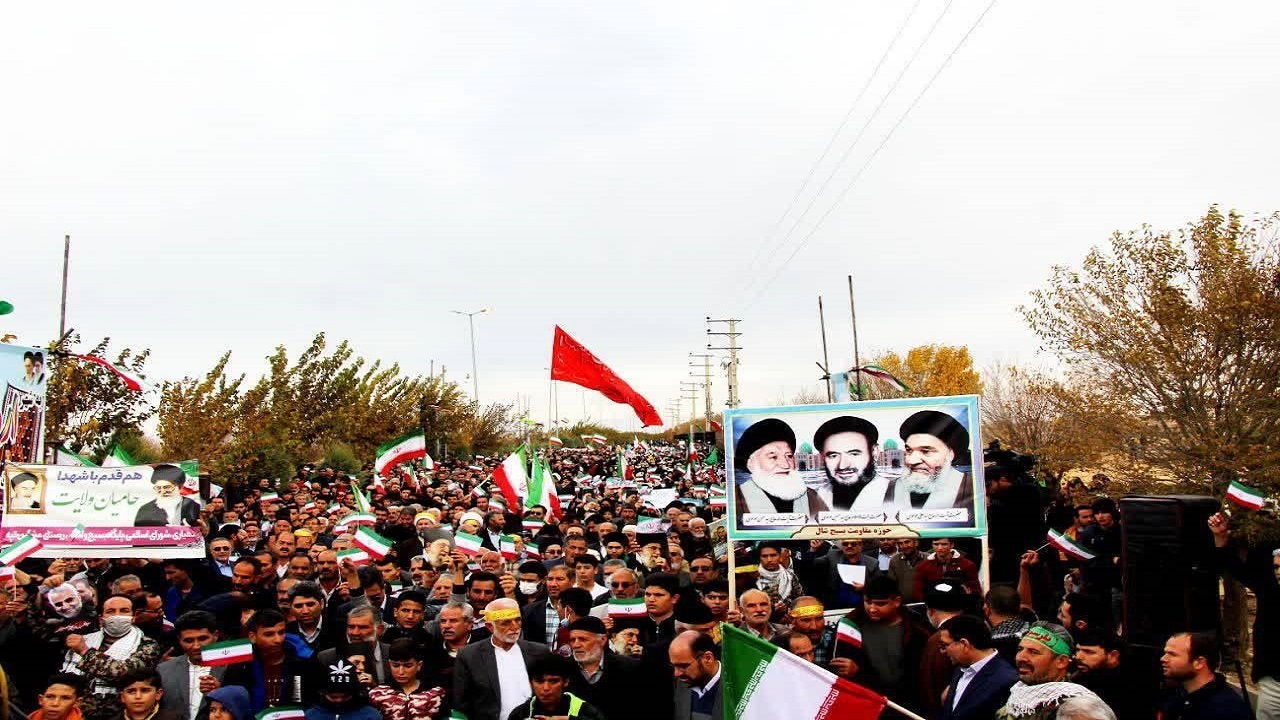 تجدید میثاق مردم ارداق با آرمان‌های انقلاب و رهبری + تصاویر