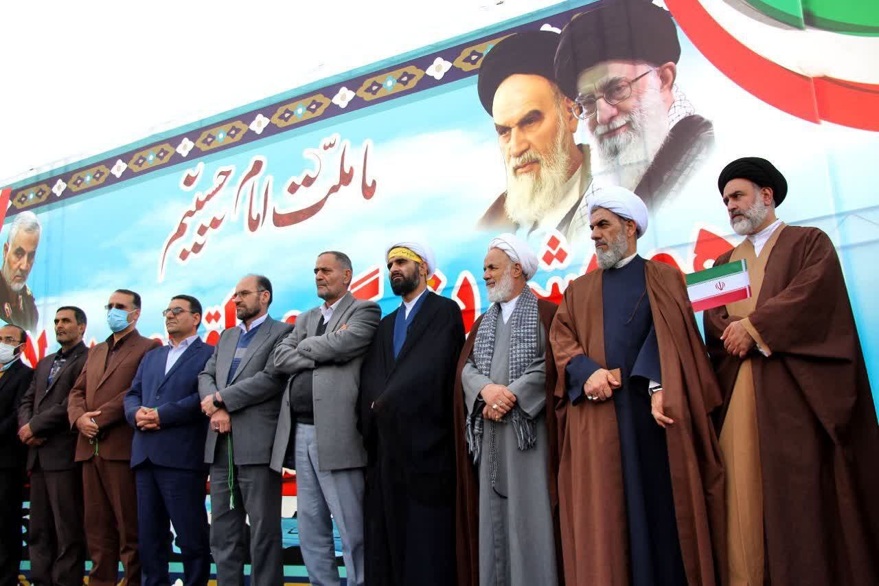 تجدید میثاق مردم ارداق با آرمان&zwnj;های انقلاب و رهبری + تصاویر