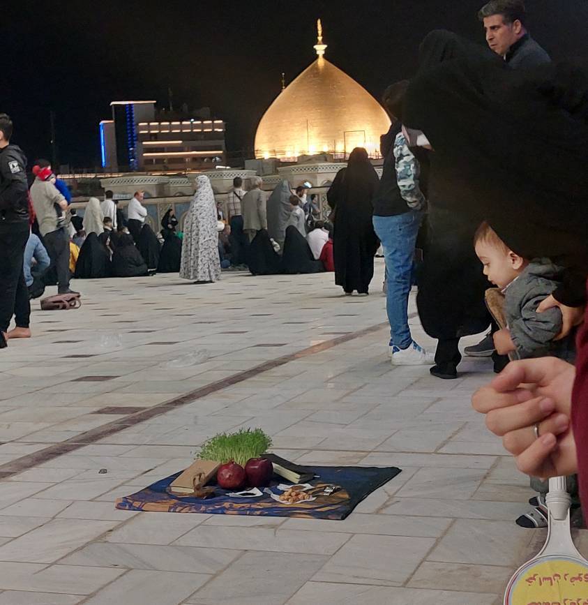 سفره هفت سین در حرم امام علی