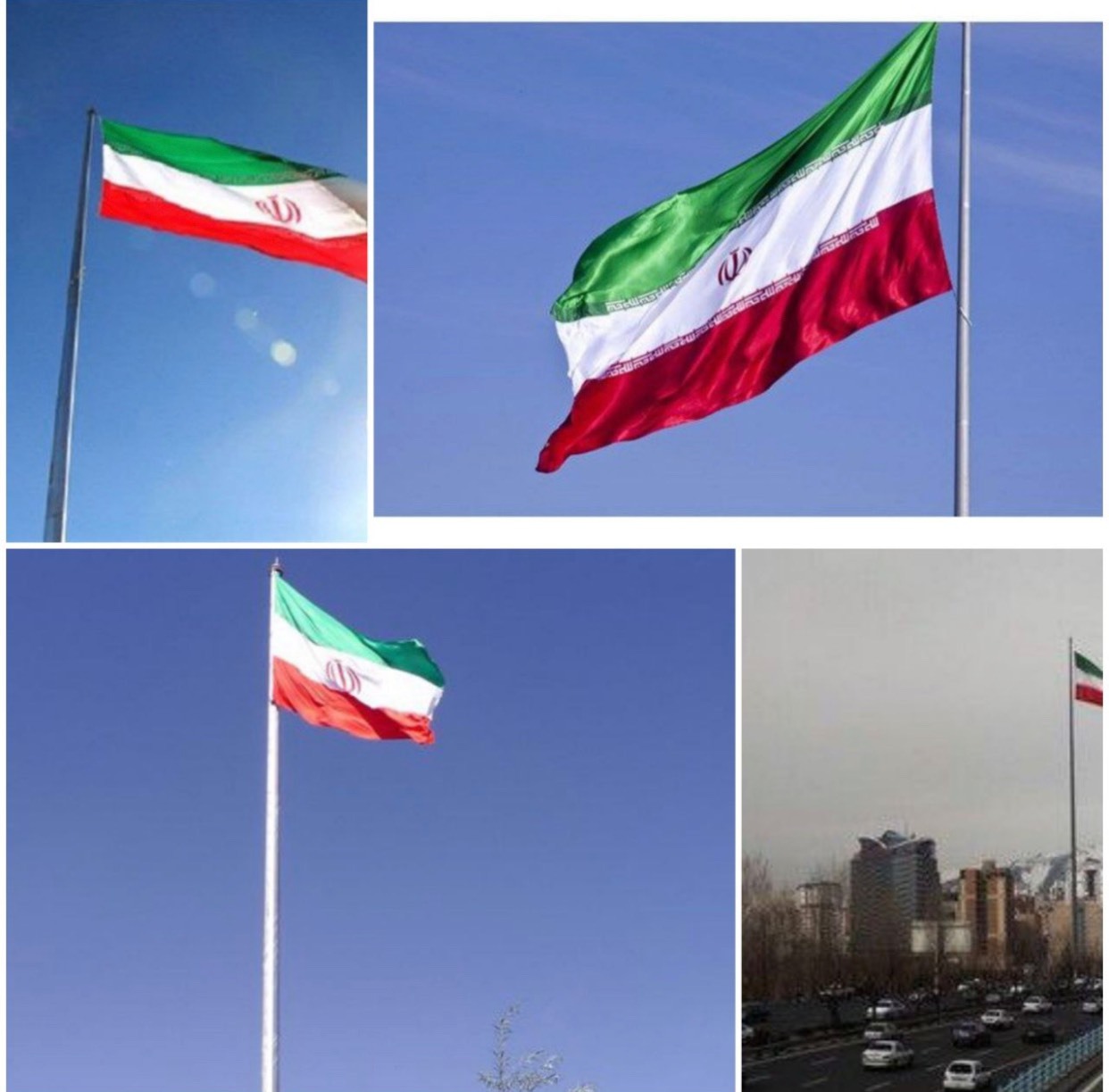 اهتزاز ۱۰۰ ابرپرچم در پایتخت به مناسبت روز جمهوری اسلامی