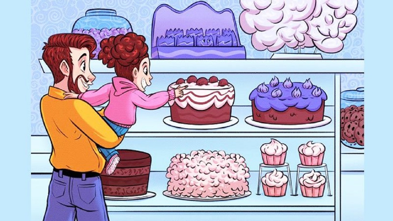 تنها تیزبین‌ها می‌توانند ۴ چهره مخفی در این شیرینی فروشی را پیدا کنند